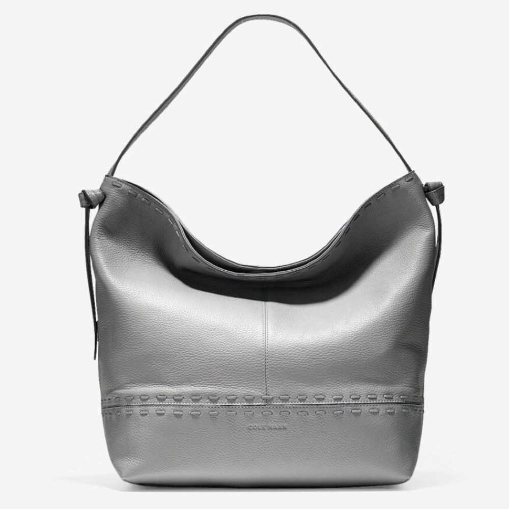 Cole Haan Brynn Leather Hobo in Slate Grey